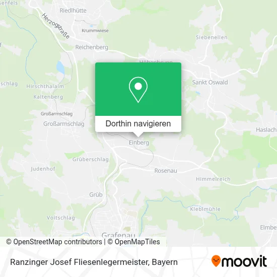 Ranzinger Josef Fliesenlegermeister Karte
