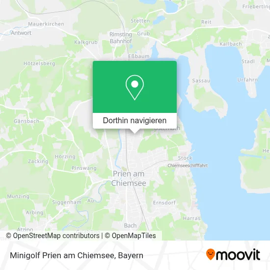 Minigolf Prien am Chiemsee Karte
