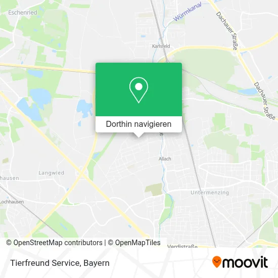 Tierfreund Service Karte