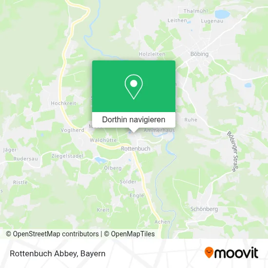 Rottenbuch Abbey Karte