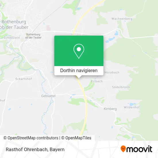 Rasthof Ohrenbach Karte