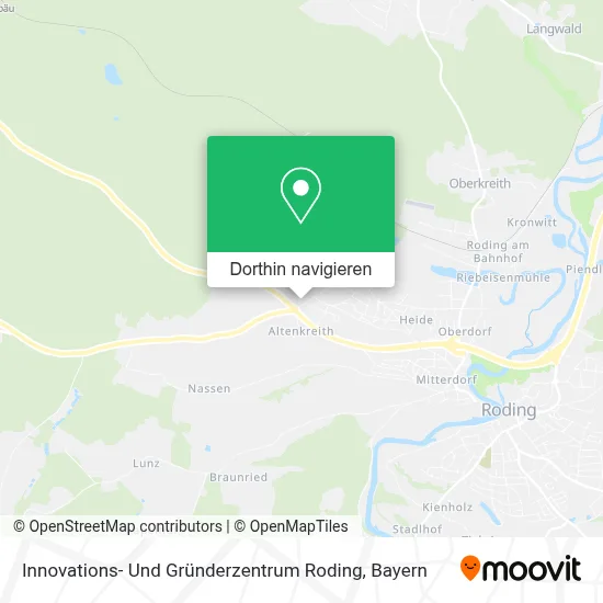 Innovations- Und Gründerzentrum Roding Karte