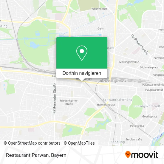 Restaurant Parwan Karte