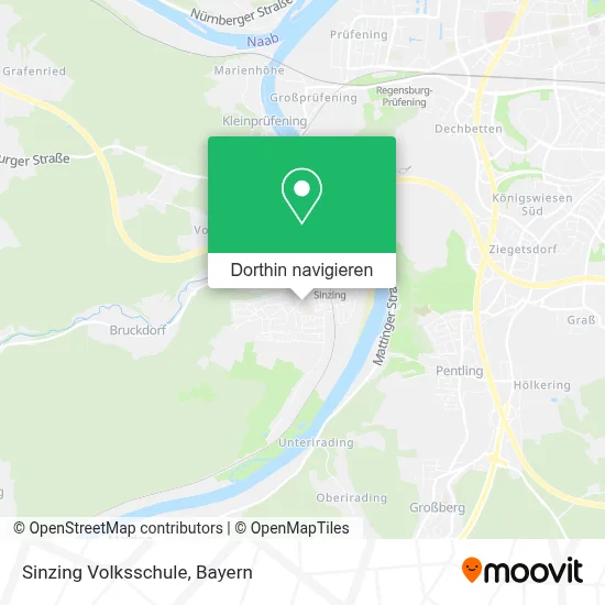 Sinzing Volksschule Karte