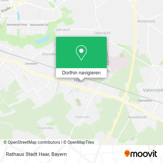 Rathaus Stadt Haar Karte