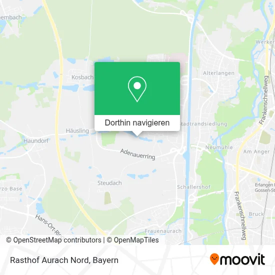 Rasthof Aurach Nord Karte