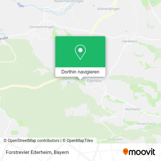 Forstrevier Ederheim Karte