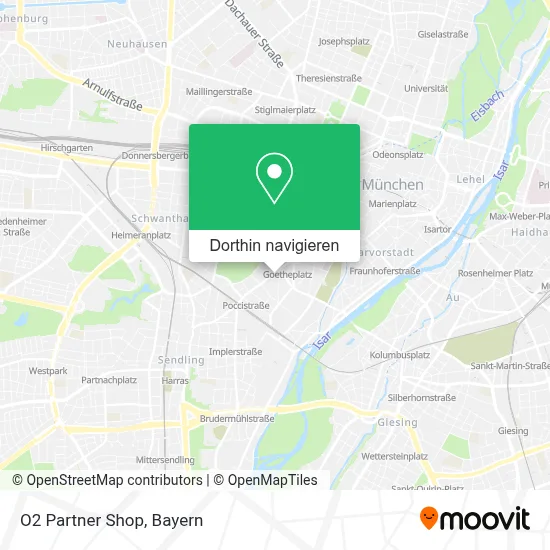 O2 Partner Shop Karte