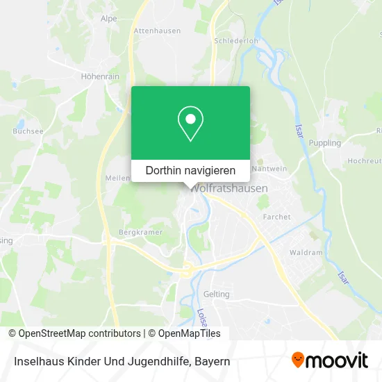 Inselhaus Kinder Und Jugendhilfe Karte