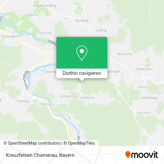 Kreuzfelsen Chamerau Karte