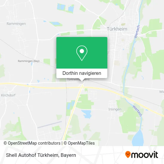 Shell Autohof Türkheim Karte