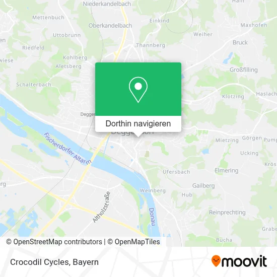 Crocodil Cycles Karte