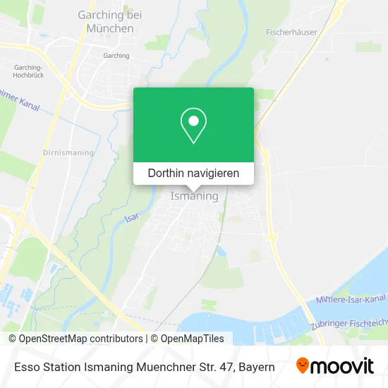 Esso Station Ismaning Muenchner Str. 47 Karte