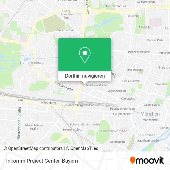 Inkomm Project Center Karte