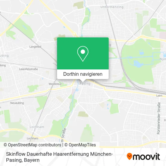 Skinflow Dauerhafte Haarentfernung München-Pasing Karte