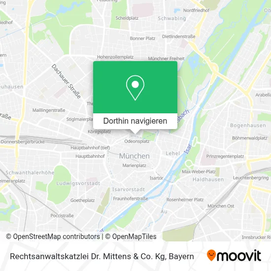 Rechtsanwaltskatzlei Dr. Mittens & Co. Kg Karte
