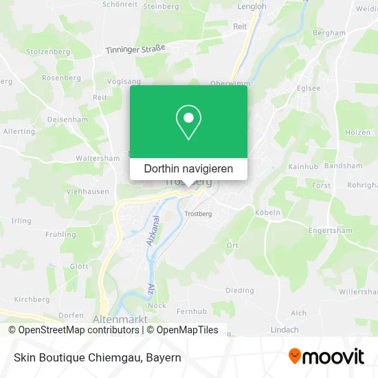 Skin Boutique Chiemgau Karte