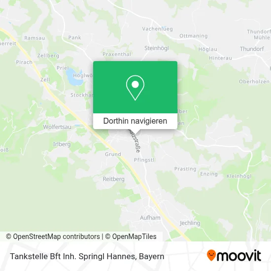 Tankstelle Bft Inh. Springl Hannes Karte