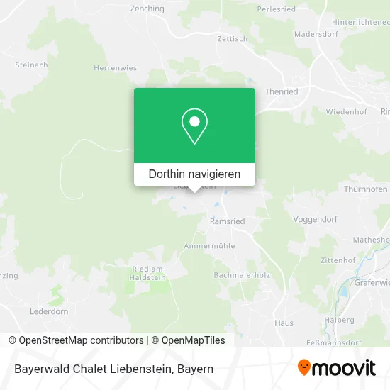 Bayerwald Chalet Liebenstein Karte