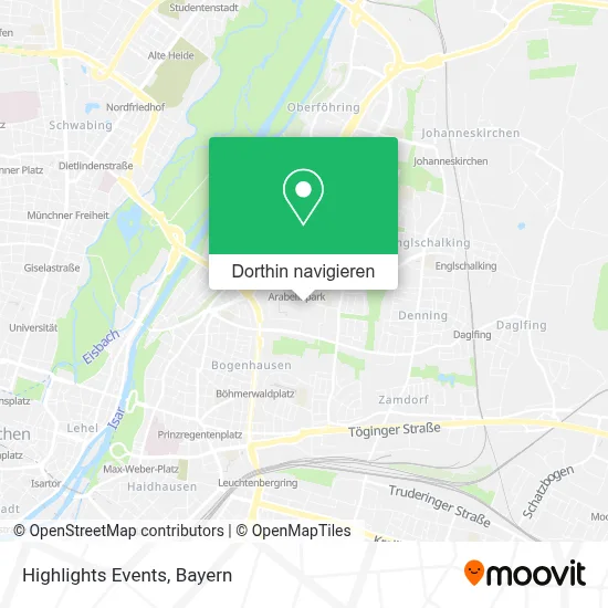 Highlights Events Karte