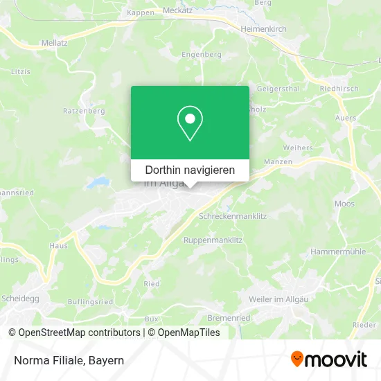 Norma Filiale Karte