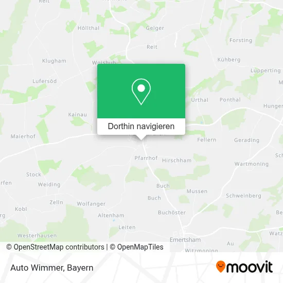 Auto Wimmer Karte