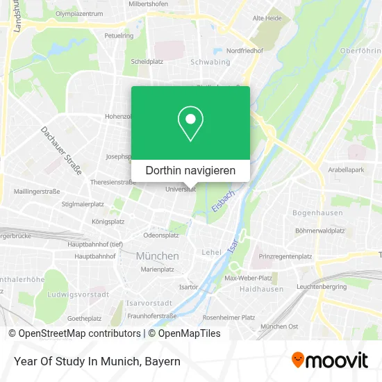 Year Of Study In Munich Karte