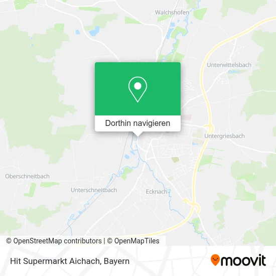 Hit Supermarkt Aichach Karte