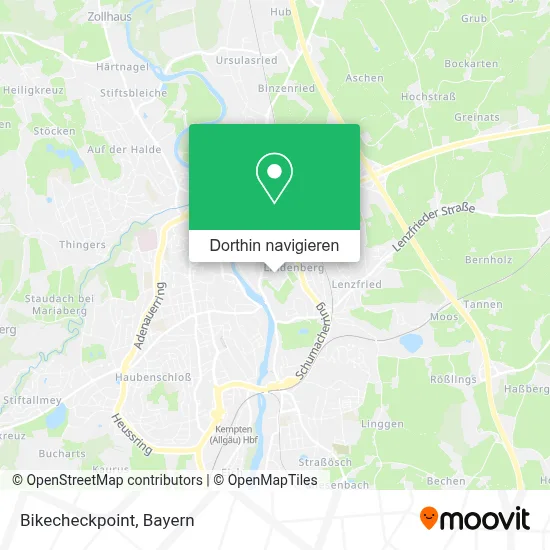 Bikecheckpoint Karte