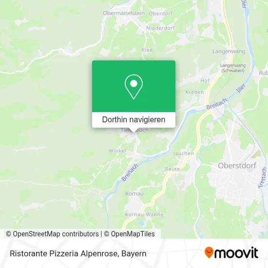 Ristorante Pizzeria Alpenrose Karte