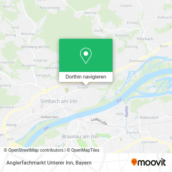 Anglerfachmarkt Unterer Inn Karte