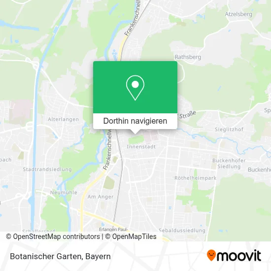 Botanischer Garten Karte