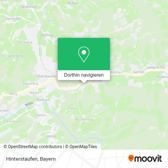 Hinterstaufen Karte