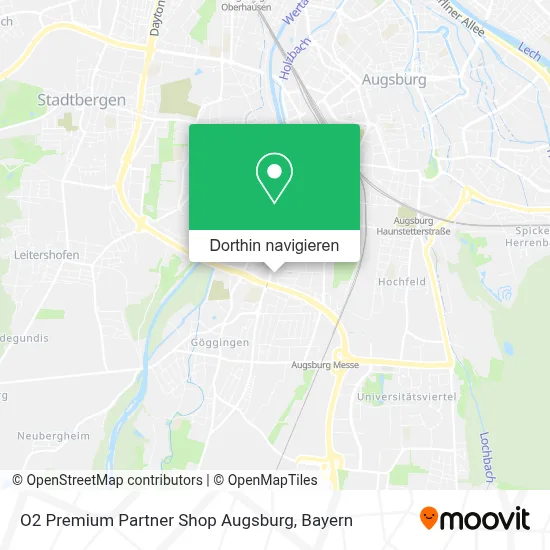 O2 Premium Partner Shop Augsburg Karte