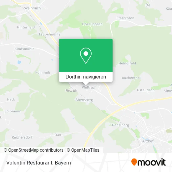 Valentin Restaurant Karte