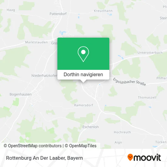 Rottenburg An Der Laaber Karte