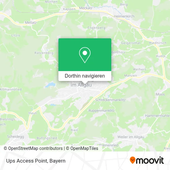 Ups Access Point Karte