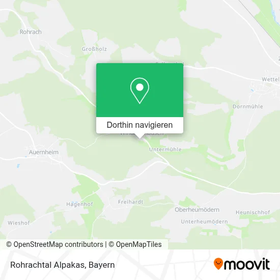 Rohrachtal Alpakas Karte