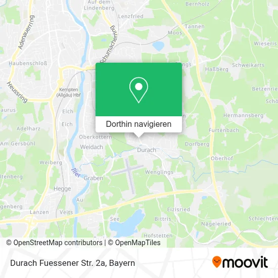 Durach Fuessener Str. 2a Karte