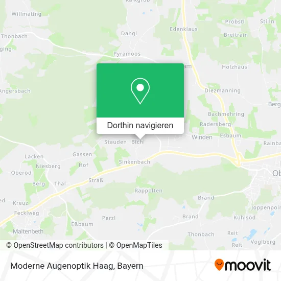 Moderne Augenoptik Haag Karte