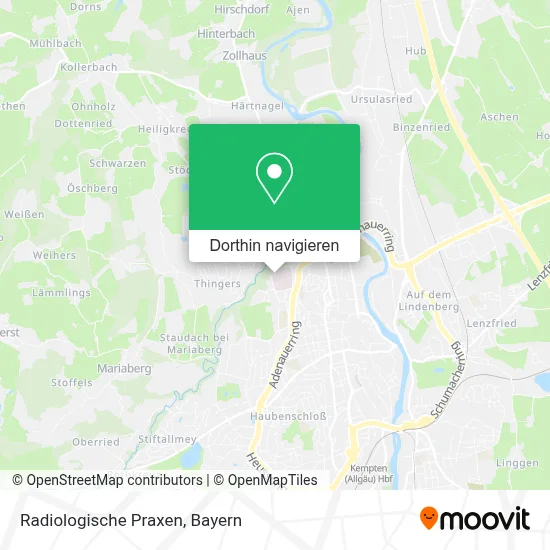 Radiologische Praxen Karte