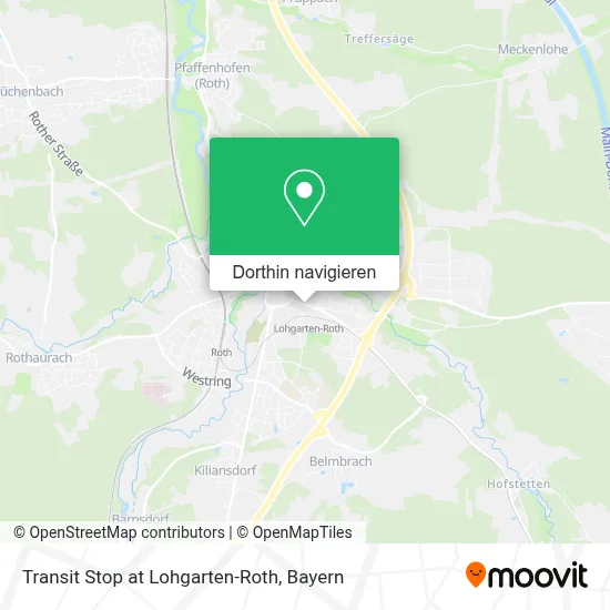 Transit Stop at Lohgarten-Roth Karte