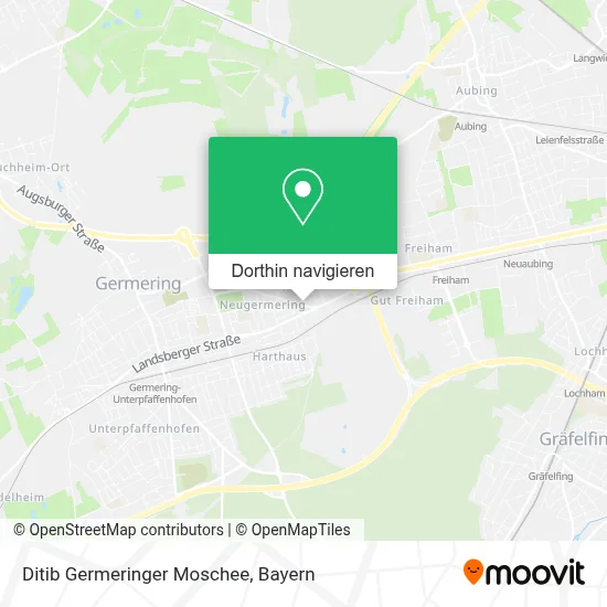 Ditib Germeringer Moschee Karte