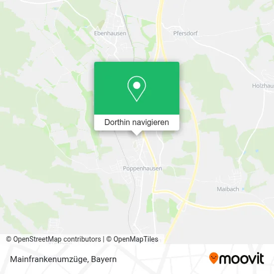 Mainfrankenumzüge Karte