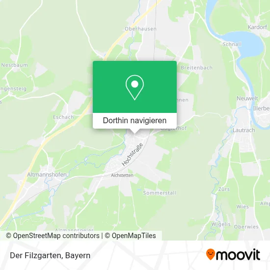 Der Filzgarten Karte