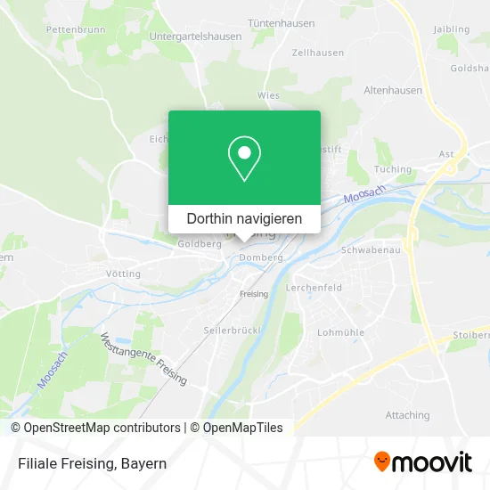 Filiale Freising Karte