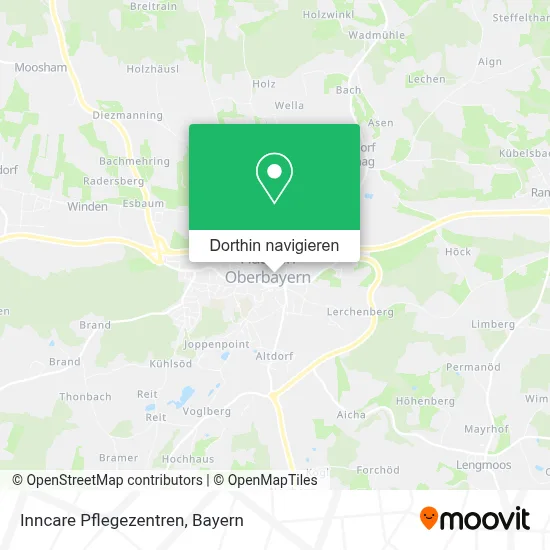 Inncare Pflegezentren Karte