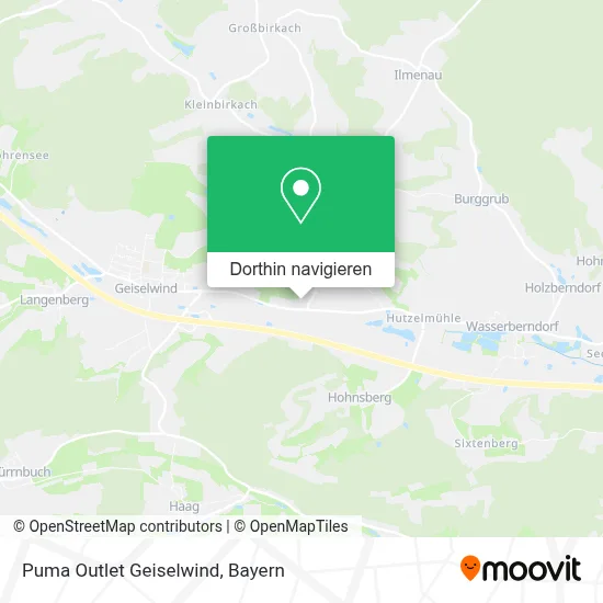 Puma Outlet Geiselwind Karte
