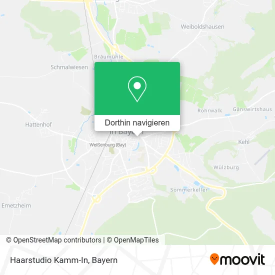 Haarstudio Kamm-In Karte
