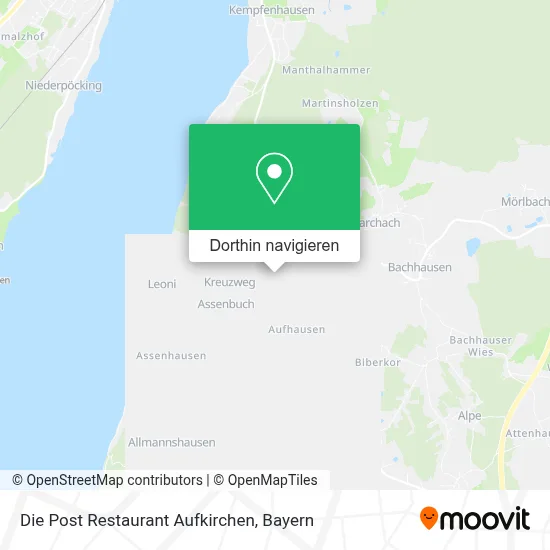 Die Post Restaurant Aufkirchen Karte